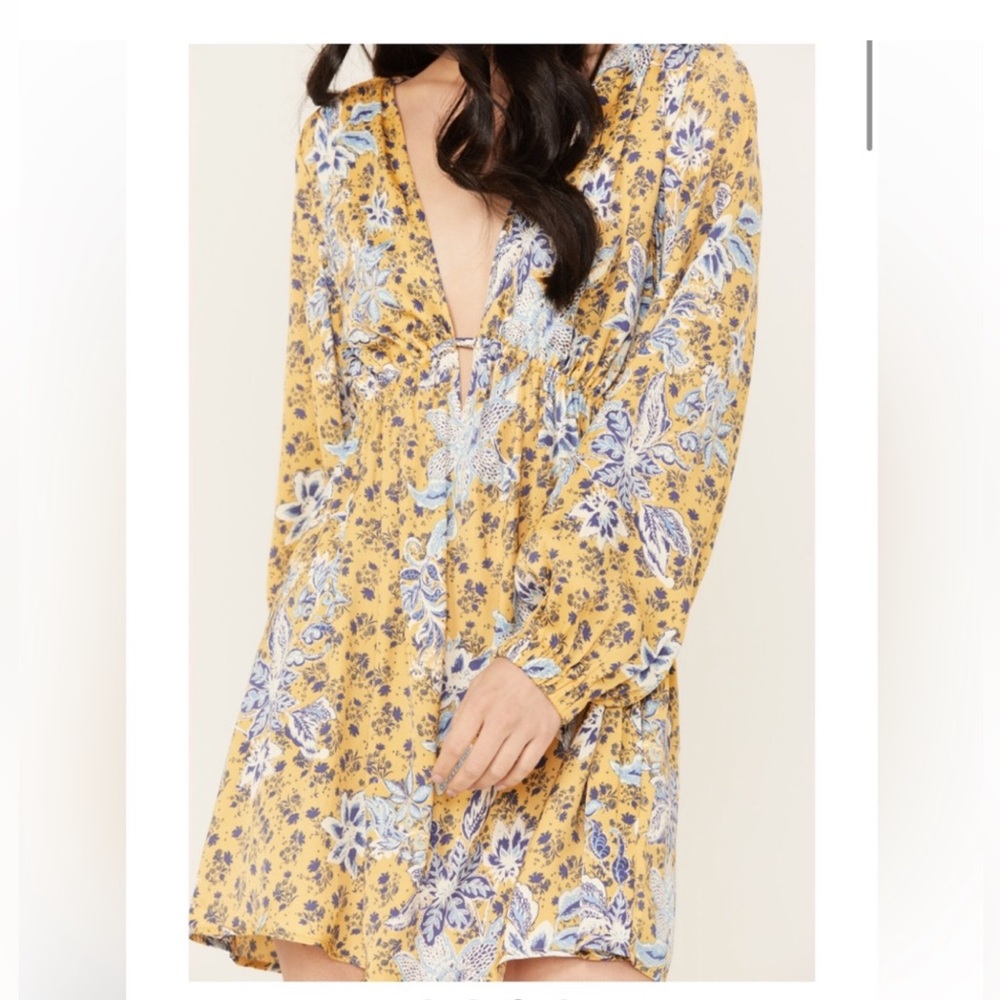 Free People Mini Dress with Side Pockets Brand New